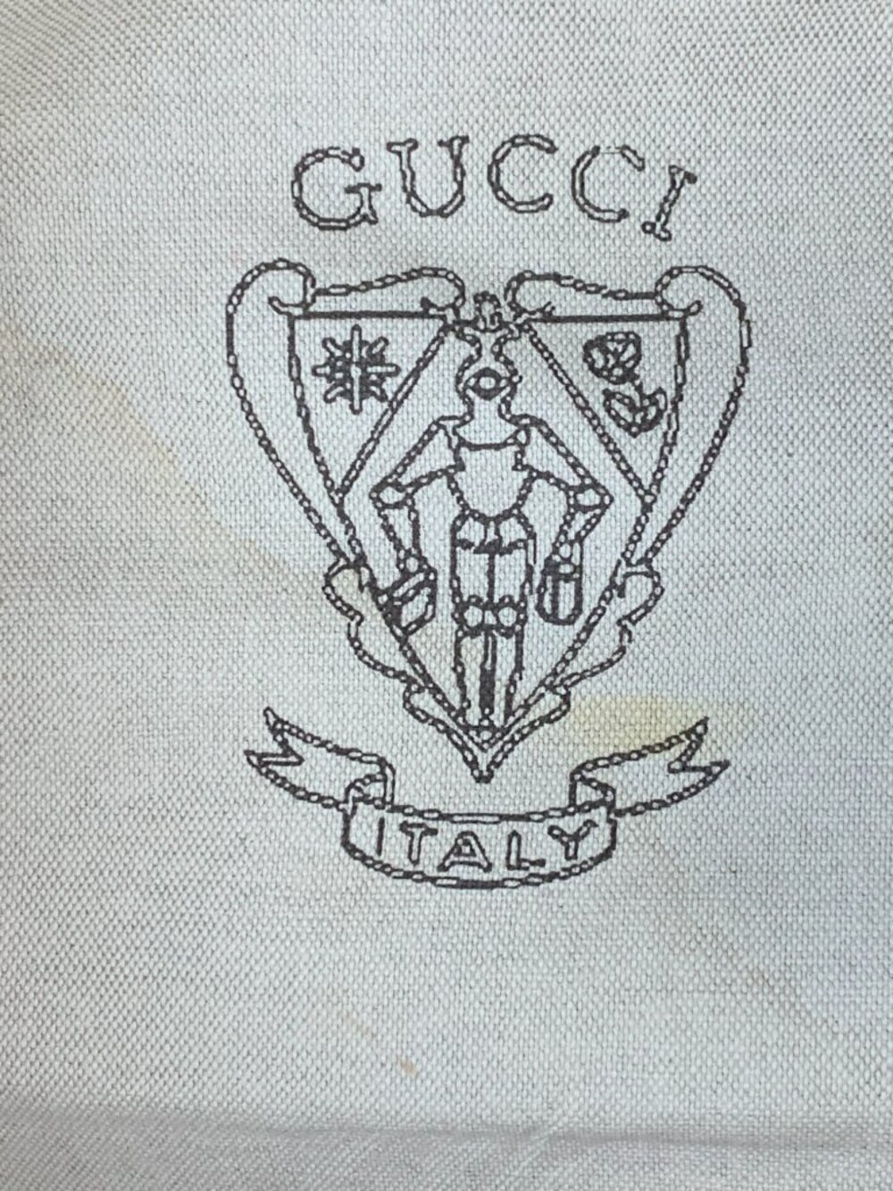 Gucci Crest Braided-Handle Large Canvas Tote - Picture 10 of 16